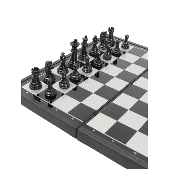 Игра настольная 18*18 см, пластик Шахматы, шашки, нарды Рыжий кот И-0146