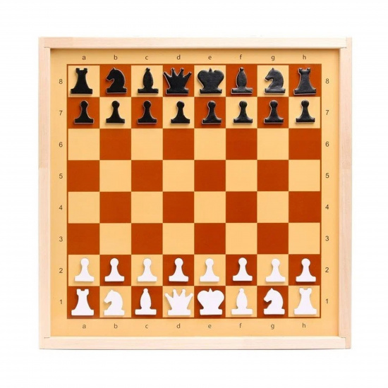 Игра настольная 61*61 см, дерево, пластик Шашки, Шахматы Десятое Королевство 03903