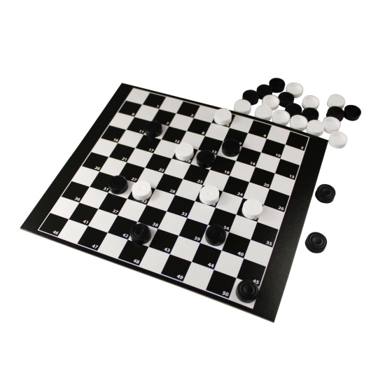 Игра настольная, 21*19 см, картон, пластик, Шашки, Шахматы, Десятое Королевство, 01450