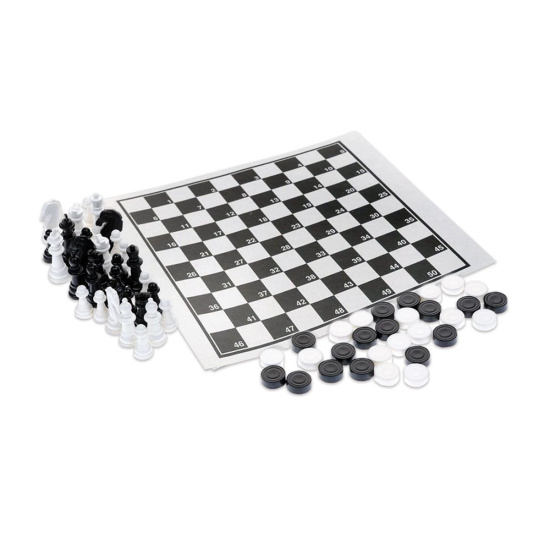 Игра настольная, 21*19 см, картон, пластик, Шашки, Шахматы, Десятое Королевство, 01450