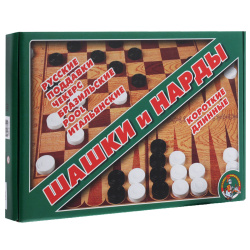 Игры настольные Шашки русские и международные 01068