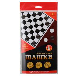 Игра настольная, 29*33 см, картон, пластик, Шашки, Десятое Королевство, 05109