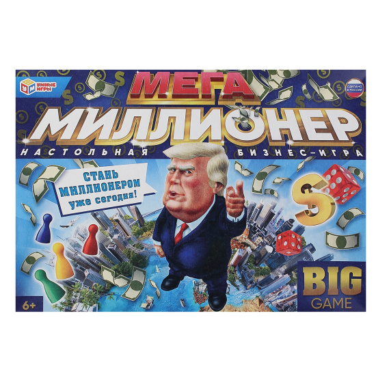Игра настольная Мега-Ходилка Мега-миллионер Умные игры 346780