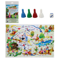 Игра настольная Ходилка Мини Рыжий кот Гуси-лебеди ИН-5204