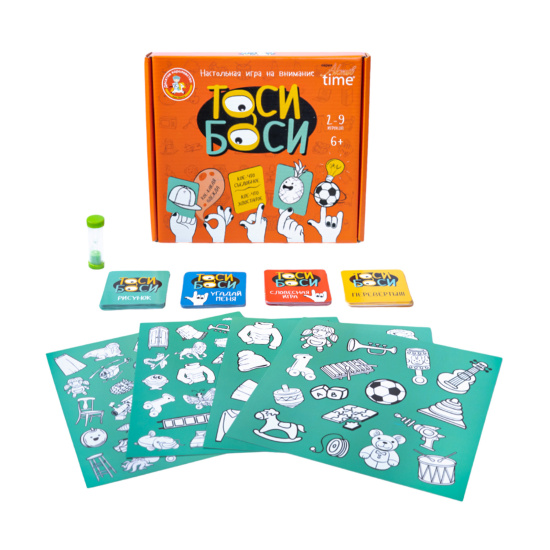Игра настольная Тоси Боси картон, пластик Десятое Королевство 05240