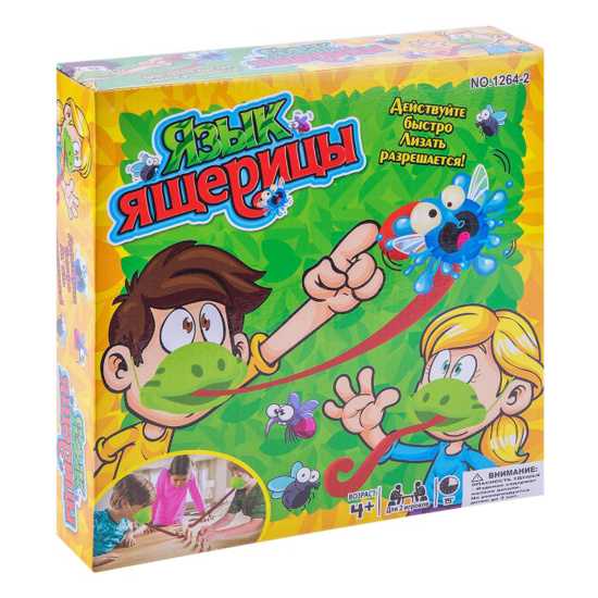 Игра настольная Язык ящерицы картон, пластик 343328