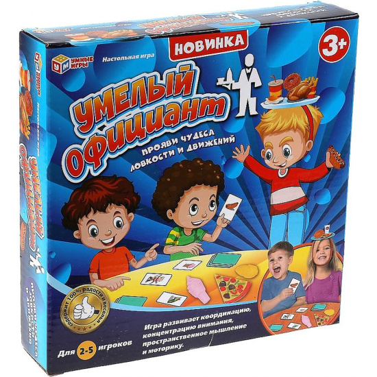 Игра настольная Умелый официант пластик, картон Умные игры 319496