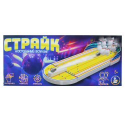Игра настольная, Настольный боулинг Страйк, пластик, Десятое Королевство, 70040