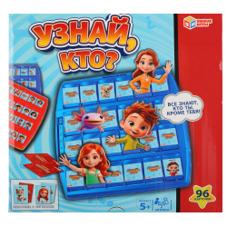 Игра настольная, Узнай, кто?, картон, пластик, Умные игры, 411970