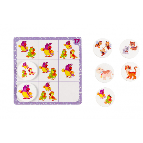 Игра развивающая IQ step Животные Судоку для самых маленьких картон Step Puzzle 89832