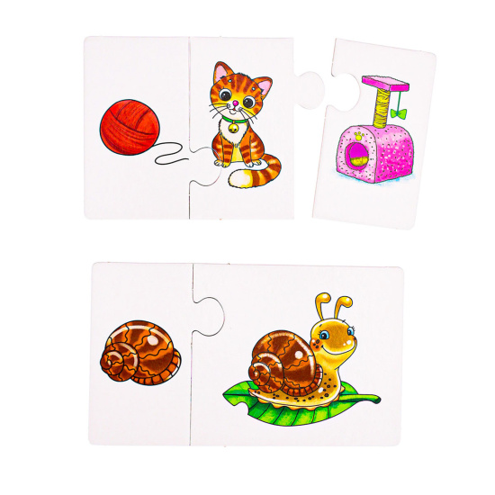 Игра развивающая Bright kids Знакомимся с домашними питомцами картон Рыжий кот ИН-7619
