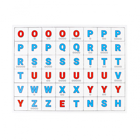 Игра развивающая Bright kids Буквы слоги и слова English картон Рыжий кот ИН-7632
