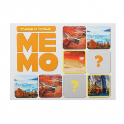 Игра развивающая МЕМО Чудеса природы 50 карточек, картон Десятое Королевство 03594