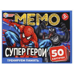 Игра развивающая МЕМО Супергерои картон Умные игры 342092