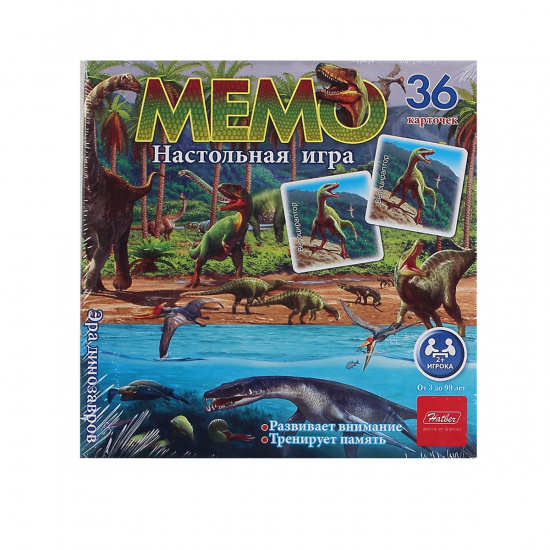 Игра развивающая Эра динозавров 36 карточек, картон Hatber 36ИнМ_18432