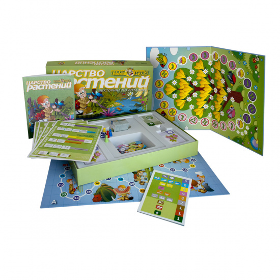 Игра настольная Викторина Твой кругозор Царство растений картон, пластик Step Puzzle 76405