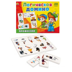 Игра настольная Домино Логическое Рыжий кот Профессии ИД-5427