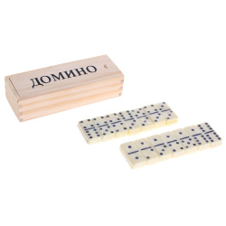Игра настольная Домино пластик P00065 в мягкой короб