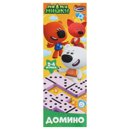 Игра настольная, Домино, Ми-ми-мишки, пластик, Играем вместе, 379664