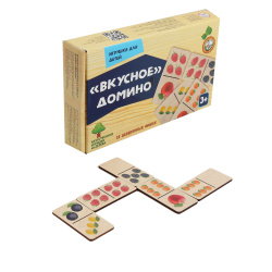 Игра настольная Домино Вкусное домино дерев 00770