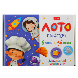 Игра настольная, Лото, Профессии, картон, Hatber, 6ИнРЛ_34886