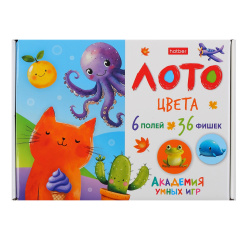Игра настольная, Лото, Цвета, картон, Hatber, 6ИнРЛ_34883