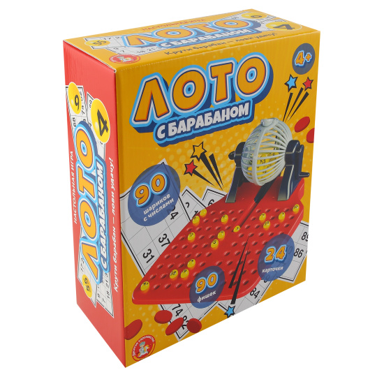 Игра настольная Лото с барабаном Десятое Королевство 05907