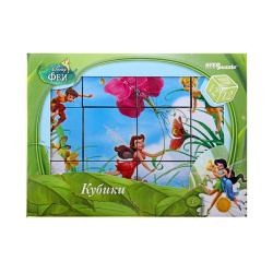 Кубики пластиковые 12шт Disney Феи 87159
