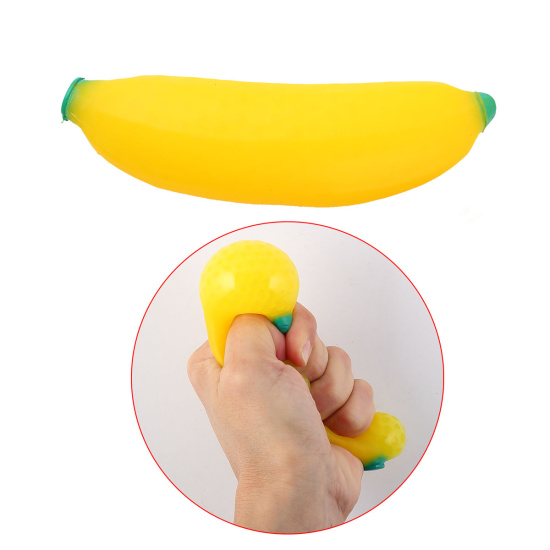 Игрушка-антистресс Банан с шариками 11см, силикон КОКОС 184500