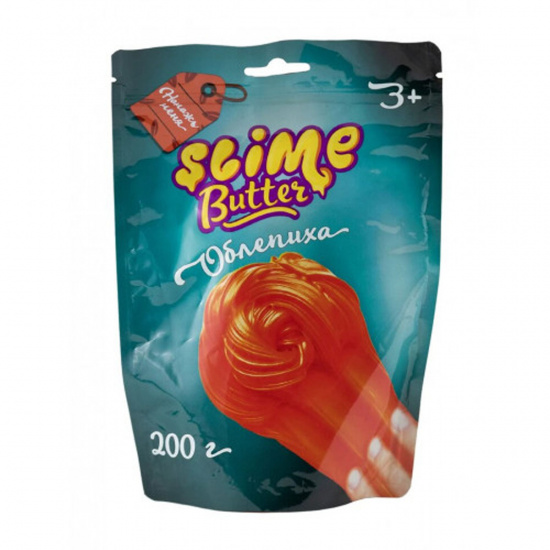 Слайм с ароматом облепихи 200гр, ароматизированный, оранжевый неоновый Slime SF02-M
