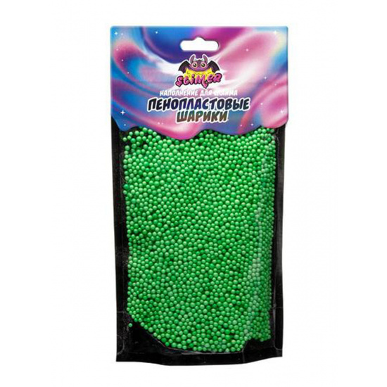 Наполнение для слайма Пенопластовые шарики 2мм Slimer SSS30-03 св зеленый
