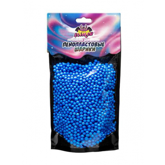 Наполнение для слайма Пенопластовые шарики 4мм Slimer SSS30-10 голубой