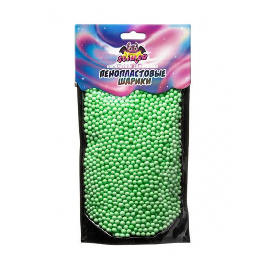 Наполнение для слайма Пенопластовые шарики 4мм Slimer SSS30-11 зеленый