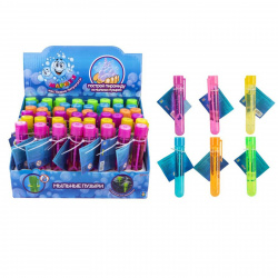 Мыльные пузыри с игрушкой Мы-шарики 20мл, нелопающиеся, ассорти 6 видов 1toy Т59662
