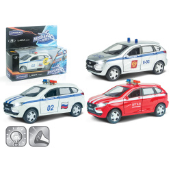 Машина LADA XRAY спец назначения звук свет 1:36 65285/50630 ассорти