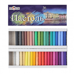 Пастель художественная сухая, 36 цветов, картонная коробка Спектр 91С-402