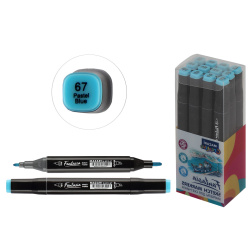 Маркер д/скетчинга двухст 3-6,2мм Fantasia pastel blue M-5012-67