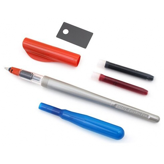 Каллиграфическое перо Parallel Pen перо, 1,5 мм, круглый, пластик, цвет чернил черный, красный Pilot FP3-15-SS/01707