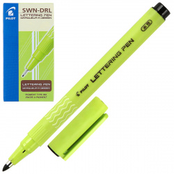 Ручка капиллярная Lettering Pen ручка, 3,0 мм, одноразовая, круглый, пластик, цвет чернил черный Pilot SWN-DRL-30 B