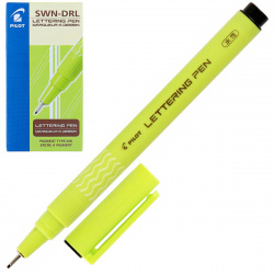 Ручка капиллярная Lettering Pen ручка, 1,0 мм, одноразовая, круглый, пластик, цвет чернил черный Pilot SWN-DRL-10 B