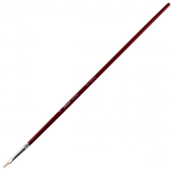 Кисть Щетина, плоская, №2, длинная ручка, дерево Creative Pinax 104002