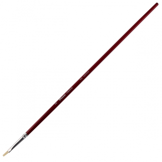 Кисть щетина, плоская, №2, длинная ручка, дерево Pinax 104002