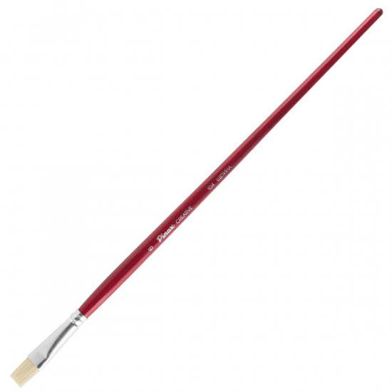 Кисть щетина, плоская, №6, длинная ручка, дерево Pinax 104006