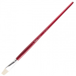 Кисть щетина, плоская, №8, длинная ручка, дерево Pinax 104008
