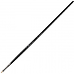 Кисть синтетика (имитация щетины), плоская, №2, длинная ручка, дерево Pinax 215002