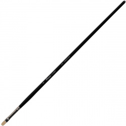 Кисть синтетика (имитация щетины), плоская, №4, длинная ручка, дерево Pinax 215004