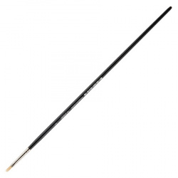 Кисть синтетика (имитация щетины), плоская овальная, №2, длинная ручка, дерево ART LIFE КОКОС 205953