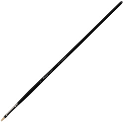 Кисть синтетика (имитация щетины), плоская овальная, №2, длинная ручка, дерево Pinax 217002