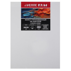 Холст на картоне 20*30 100% хлопок 280гр мелкое зерно deVENTE Artistic studio 8150303