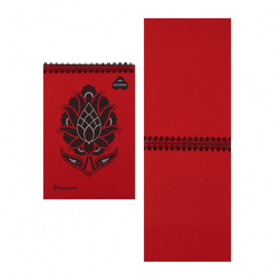 Блокнот для пастели А5, 30 листов, офсет 160 г/кв.м, 40% хлопка, цвет красный Red Лилия Холдинг БРr-6235